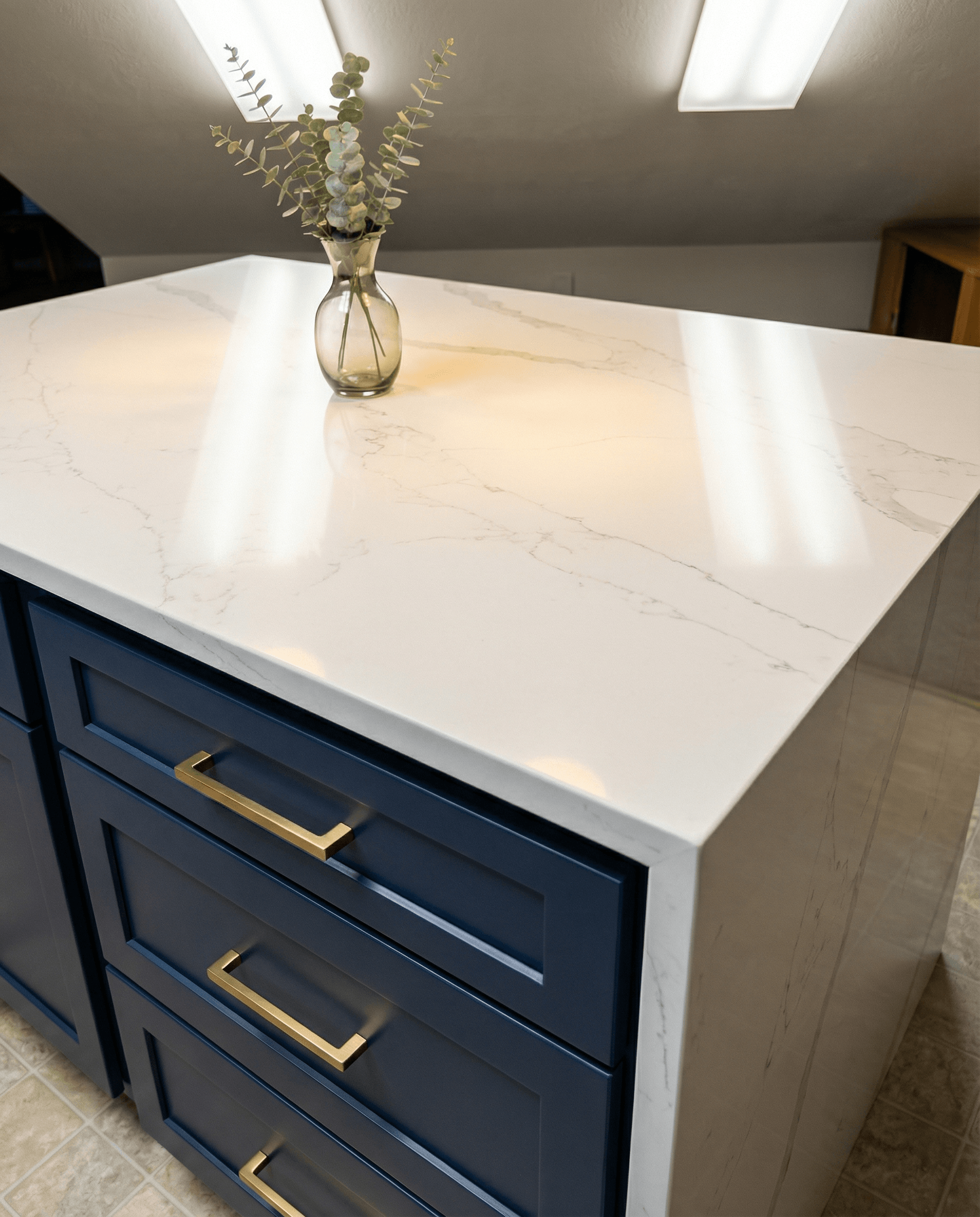 Kitchen Island After Renovation - TB Construction FL