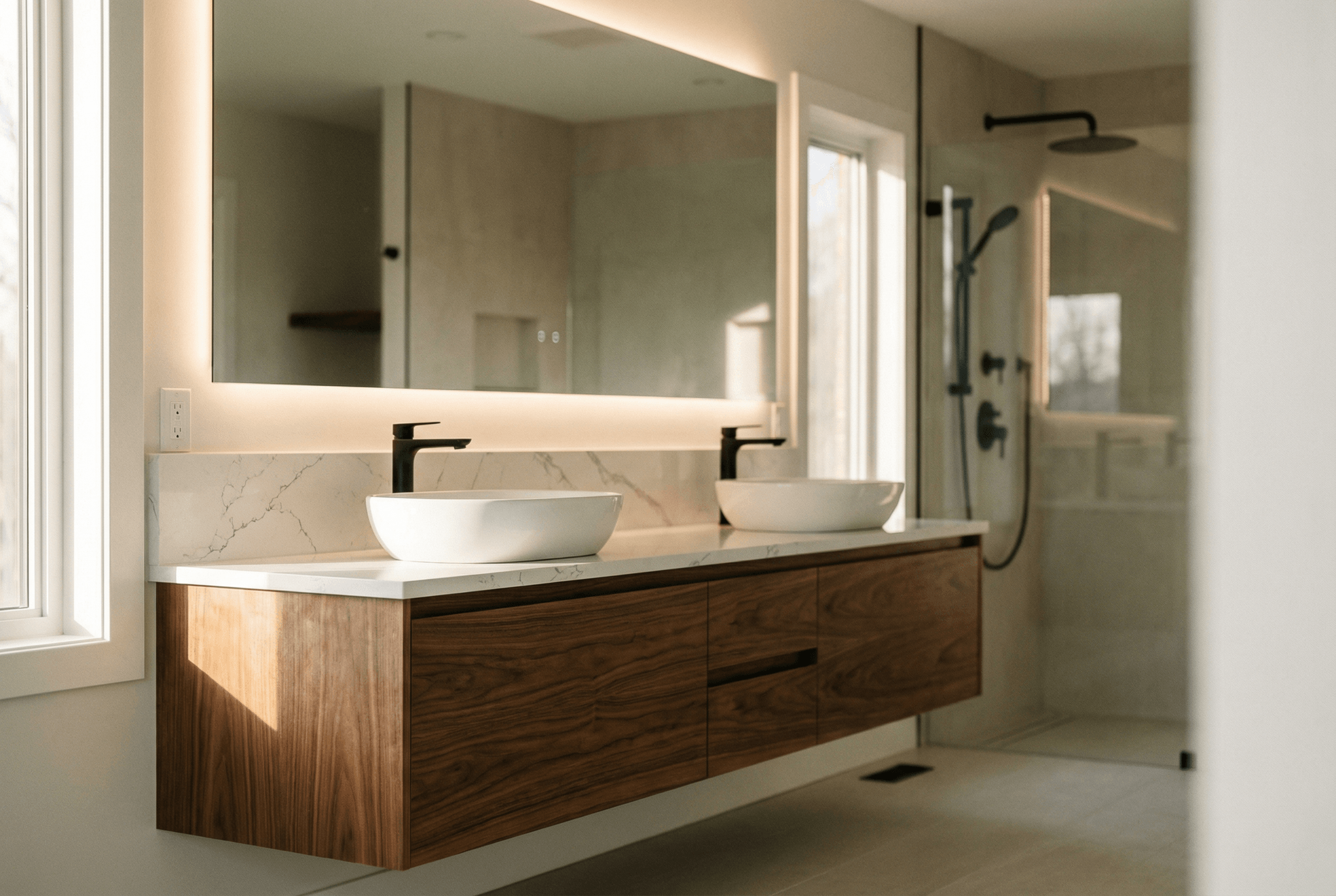 MODERN BATHROOM - Bathroom by TB Construction FL